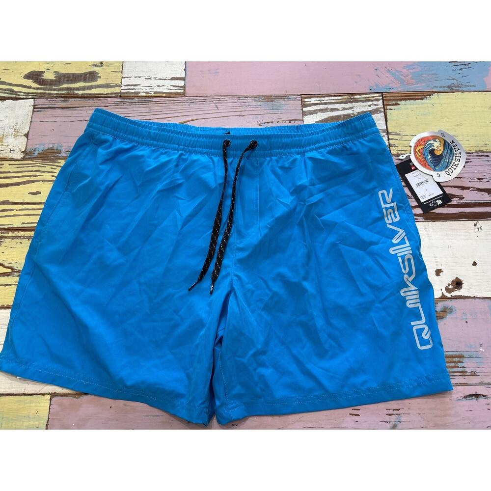 QUICKSILVER mens swim shorts blue XL NWT